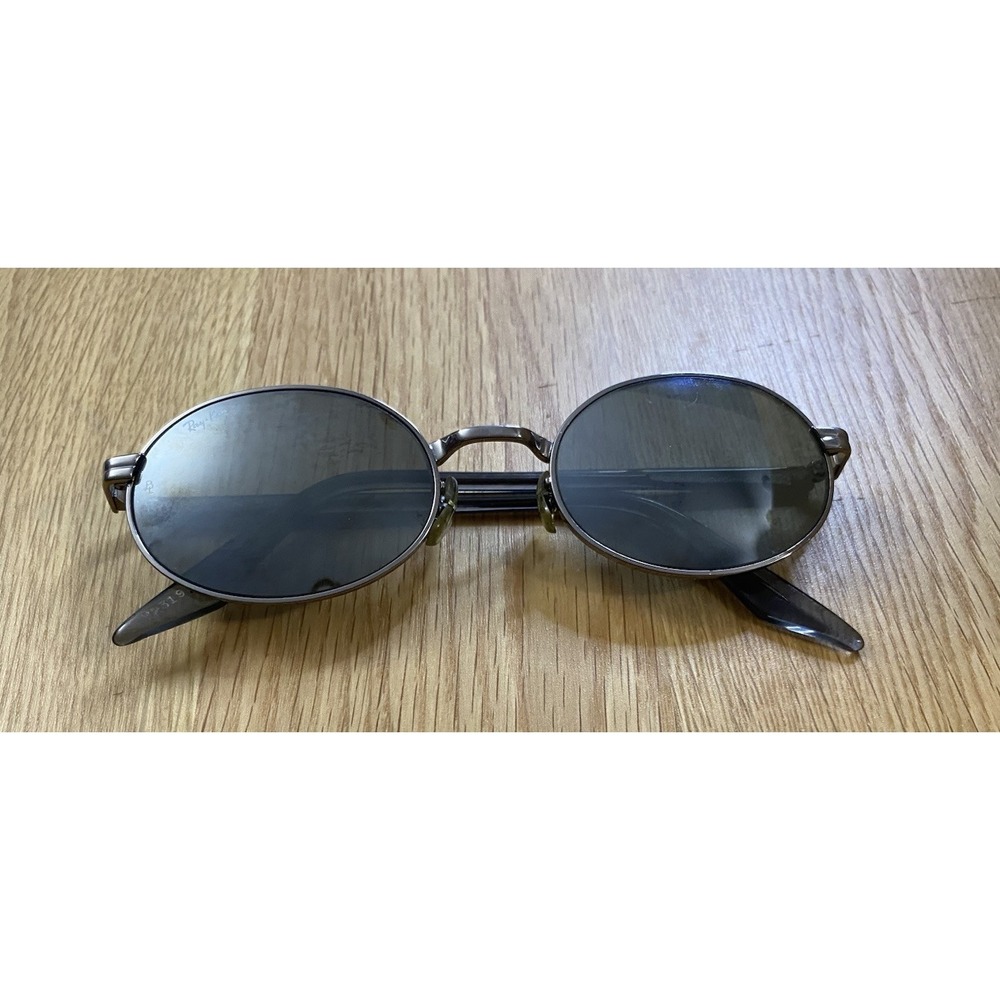 Vintage B&L Ray-Ban USA W2319 Sunglasses Oval G15 Lens John Lennon Silver Gray - Picture 15 of 16